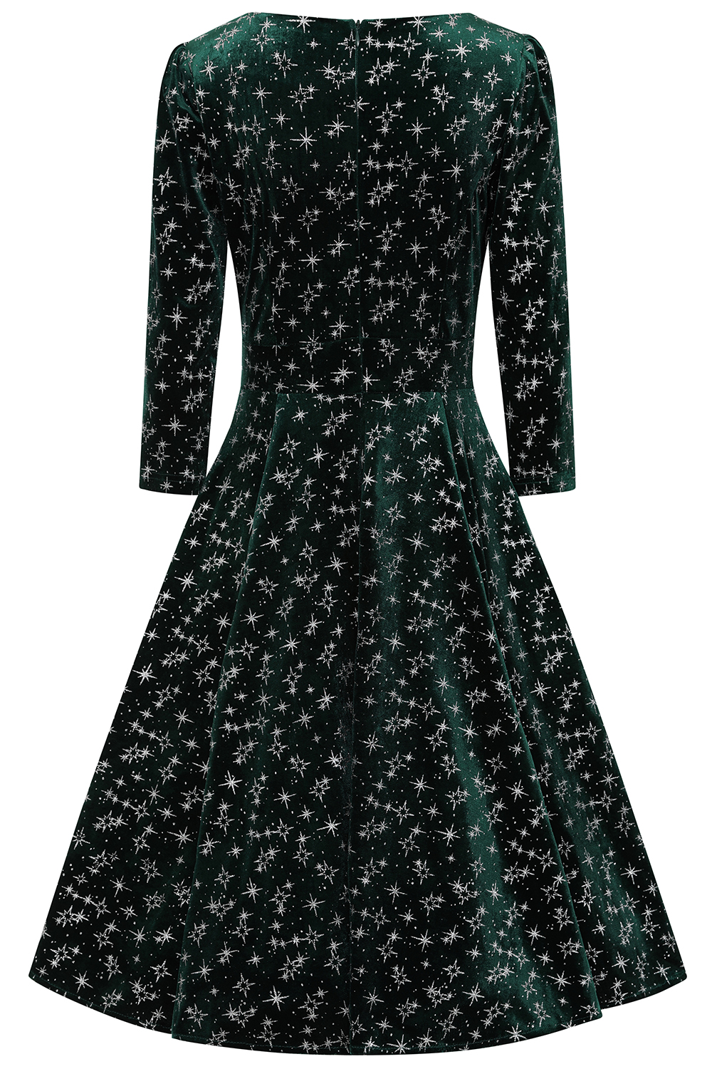 Paris Sparkle Swing Dress in Green